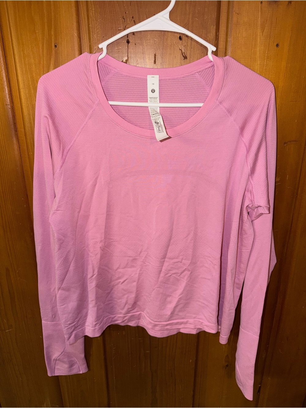 lululemon athletica Pink Long-Sleeve Crew Top